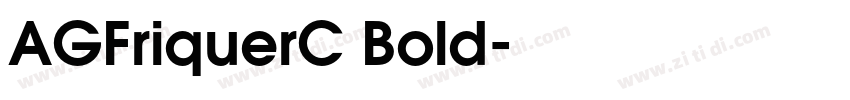 AGFriquerC Bold字体转换